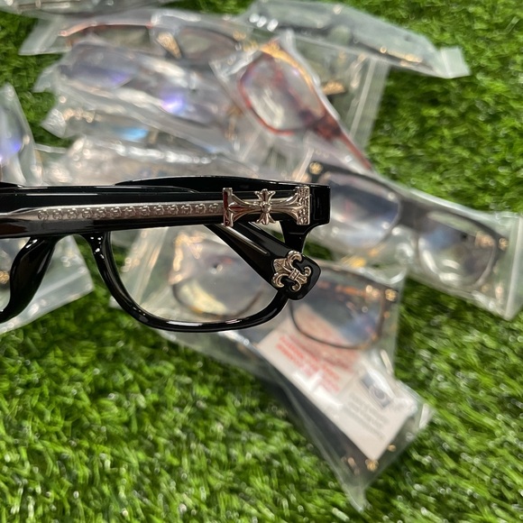 Chrome Hearts Vagillionaire Glasses Transparent S Frame (Lens Anti Blue) - Picture 4 of 4